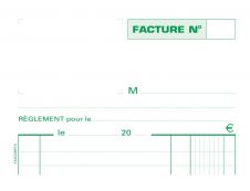 Exacompta - Manifold Carnet de factures - 50 dupli - 21 x 13,5 cm