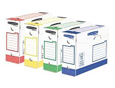 Bankers Box Heavy Duty A4+ - 8 boîtes archives - dos 10 cm - couleurs assorties - Fellowes