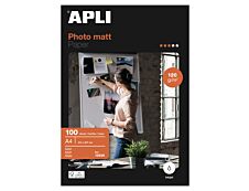 Apli Paper - Papier photo mat - A4 - 120 g/m² - 100 feuilles