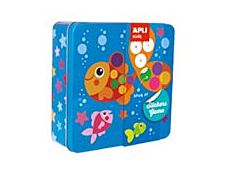 Apli Kids - Boîte métallique jeu de gommettes - poisson