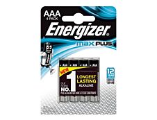 ENERGIZER Max Plus - 4 piles alcalines - AAA LR03