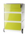Caisson de bureau mobile EASYBOX - 2 tiroirs et 2 plumiers - Vert