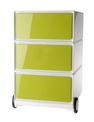 Caisson de bureau mobile EASYBOX - 3 tiroirs - Vert