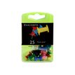 Exacompta - 25 Épingles Push pin's - 10 mm - couleurs opaques assorties