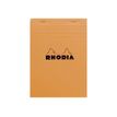 3037920166001-Rhodia Basics - Bloc notes - A5 - 160 pages - réglé avec marges - 80g - orange-P_16600_1-0