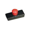 Sign - 5 Aimants bouton - 1.1 x 2.7 cm - rouge