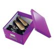 4002432103805-Leitz Click & Store - Boîte de rangement A4 - violet métallisé-Angle droit-2