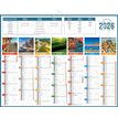 Calendrier bancaire illustré année civile BOUCHUT "Planète" 43 x 55 cm Pefc 70 %