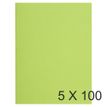 3288581601138-Exacompta Flash - 5 Paquets de 100 Chemises - 220 gr - vert tilleul--0