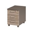 Caisson mobile JAZZ+ - Profondeur 60 cm - 3 tiroirs - Chêne gris