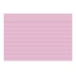 3130638108308-Exacompta - 40 Packs de 100 Fiches Bristol - A7 - lignées - non perforées - rose-Gros plan-2