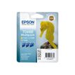 8715946356884-Epson T048B Hippocampe - Pack de 3 - cyan clair, magenta clair, jaune - cartouche d'encre original-Avant-1