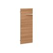 Option porte pleine basse pour bibliothèque XENON - L44 x H112 x P2 - Merisier italien