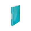 4002432106370-Leitz WOW - classeur à anneaux - pour A4 - capacité : 190 feuilles - Bleu iceberg métal-P_300018798_1-0