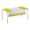 Voile de fond pour bureau EASYDESK L180cm - Blanc/vert