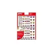 8410782138556-Apli - 3 feuilles gommettes - rouge, orange, rose-Avant-0