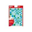 Apli - 6 feuilles gommettes carrées - bleu / vert