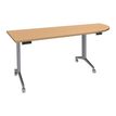 3253310160408-Table de réunion abattantes angle à droite - L200 x P80 cm - pied alu - plateau imitatio-P_400001681_1-0