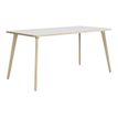 Bureau ARTEFACT - L120 cm - pieds frêne - plateau blanc