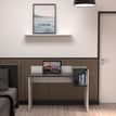 0000006695712-EasyHome - Bureau LV16 121 cm - avec cube de rangement - noir - pieds blancs-P_400007624_1-0