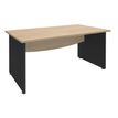 3253310174931-Bureau droit DUAL - L140 - Pieds Anthracite - plateau imitation Chêne clair-P_400008985_1-0