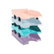 0404000100522-Exacompta Combo Midi - 4 Corbeilles à courrier - couleurs pastels glossy-P_400010052_6-5