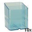 Exacompta Pen Cube - 10 Pots à crayons - turquoise translucide
