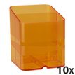 9002493094659-Exacompta Pen Cube - 10 Pots à crayons - tangerine translucide-P_400010062_1-0