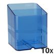 Exacompta Pen Cube - 10 Pots à crayons - bleu royal translucide