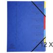 Exacompta - 12 Trieurs 7 positions - bleu