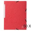 Exacompta - 50 Chemises sans rabat - A4 - rouge
