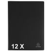 Exacompta Opak - 12 Porte vues - 60 vues - A4 - noir
