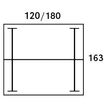 0404000121596-Bureau Bench IRIS - L120 cm - Plan de départ - Pieds aluminium - plateau Blanc perle-P_400012159_2-5