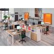 0404000121930-Bureau Bench IRIS - L180 cm - Plan de départ - Pieds aluminium - plateau imitation Chêne-P_400012193_6-1