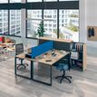 0404000122623-Bureau droit LOFTER - L80 cm - Plateau imitation Erable - pied Carbone-P_400012262_4-1