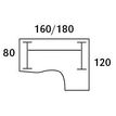 0404000123415-Bureau compact LOFTER - L180 cm - Retour à droite - Plateau imitation Hêtre - pied Blanc - (pied de renfort obligat-P_400012341_2-2