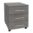 Caisson mobile IRIS - L43 x H56 x P60 cm - 3 tiroirs - imitation Chêne gris