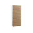 Armoire haute Sunday - L80 x H192 x P42 - 2 portes - dessus et façade chêne - SANS TOP