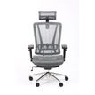 3701338802539-Fauteuil de bureau VASEAT - accoudoirs réglables - appui-tête intégré -  gris--1