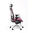 3701338802546-Fauteuil de bureau VASEAT - accoudoirs réglables - appui-tête intégré - rouge--1