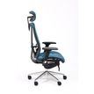 3701338802522-Fauteuil de bureau VASEAT - accoudoirs réglables - appui-tête intégré - bleu--1