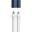 Schneider Paint-It 040 - pack de 2 cartouches de recharge Twin marker - 1 pointe ogive + 1 pointe pinceau - gris