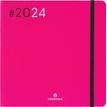 3664447154411-Agenda Flex - 1 semaine sur 2 pages - 16 x 16 cm - fuchsia - Oberthur--0