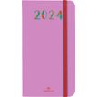 Agenda de poche Merida - 1 semaine sur 2 pages - 9,5 x 17 cm - violet - Oberthur