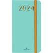 3664447158884-Agenda de poche Merida - 1 semaine sur 2 pages - 9,5 x 17 cm - vert - Oberthur--0