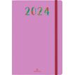 3664447158914-Agenda Merida - 1 semaine sur 2 pages - 10 x 15 cm - violet - Oberthur--0