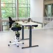 3760350281203-Bureau électrique UGO - L140x80cm - pieds noirs - plateau blanc laqué-P_405113029_4-3