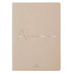 Agenda Bora 16 mois - 1 semaine sur 2 pages - 17,5 x 24,5 cm - beige texture - Oberthur