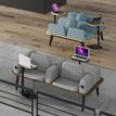 3253310179622-Tablette de liaison ou d'extension ILO - L67xP67 cm - Pieds carbone - structure noyer-P_405134626_5-4