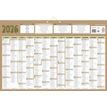 3592930026627-Bouchut Natura - Calendrier bancaire 7 mois par face - 43 x 65 cm - beige--0